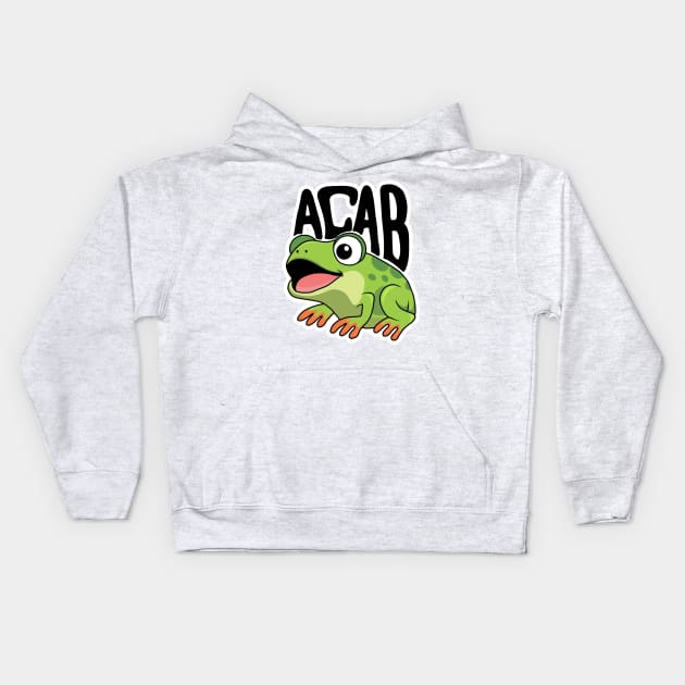 ACAB - Frog Kids Hoodie by valentinahramov